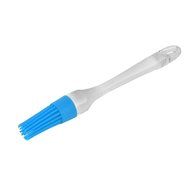 uxcell Silicone Round Shape Heat Resistant BBQ Utensil Cream Basting Brush Red Clear N4
