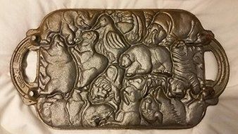Classic Gourmet Animal Puzzlemold Cast Iron Cookie Pan