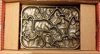 Classic Gourmet Animal Puzzlemold Cast Iron Cookie Pan N3
