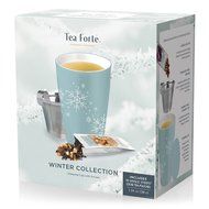 Tea Fort&eacute; Loose Tea Starter Set, Gift Set with Snowflake KATI Cup Tea Brewing System and 10 SINGLE STEEPS