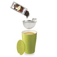 Tea Fort&eacute; Loose Tea Starter Set, Gift Set with Snowflake KATI Cup Tea Brewing System and 10 SINGLE STEEPS N8