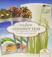 Tea Fort&eacute; Loose Tea Starter Set, Gift Set with Snowflake KATI Cup Tea Brewing System and 10 SINGLE STEEPS N12