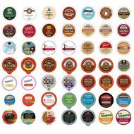 Coffee, Tea, and Hot Chocolate Variety Sampler Pack for Keurig K-Cup Brewers, 50 Count