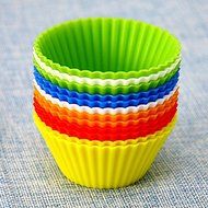 HuaYang Soft Silicone Round Cake Muffin Chocolate Cupcake Mold(Random Color) N6