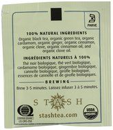 Stash Tea Organic Black and Green Tea Bags in Foil, Chai Spice, 100 Count