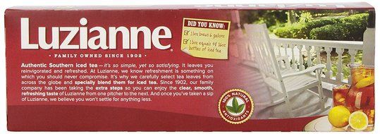 Luzianne Iced Tea, Family Quart Tea Bags, 24-Count Boxes (Pack of 12) N2