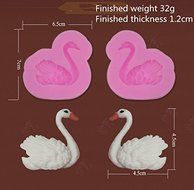 Lariy Little Swan Silicone Chocolate Fondant Wedding Cake Decoration Baking Mold