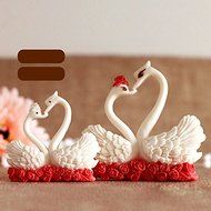 Lariy Little Swan Silicone Chocolate Fondant Wedding Cake Decoration Baking Mold N2