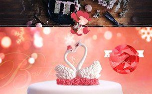 Lariy Little Swan Silicone Chocolate Fondant Wedding Cake Decoration Baking Mold N5