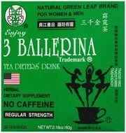 Diet Tea for Men and Women 30 Tea Bags, Three Ballerina N3