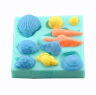 Yingwei Conch Shell Style Silicone Mould Cake Topper Decoration Fondant Sugarcraft