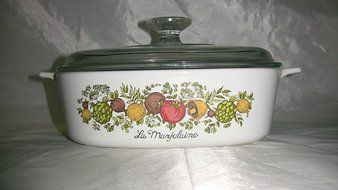 Vintage Corningware Spice of Life La Marjolaine 2 Liter Casserole Dish W/lid