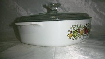 Vintage Corningware Spice of Life La Marjolaine 2 Liter Casserole Dish W/lid N3