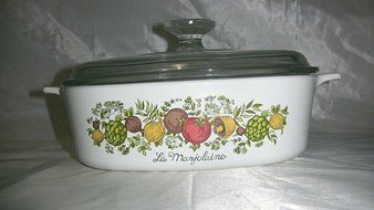 Vintage Corningware Spice of Life La Marjolaine 2 Liter Casserole Dish W/lid N4