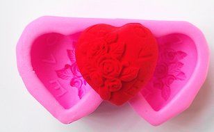 New Arrival! Design 15 Double Heart Shape I LOVE YOU Silicone Sugar Mold, Cake Decoration Tool, Food Grade Material