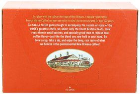 French Market Medium Dark Roast and Chicory Single Serve Cups Coffee, 12 Count (Pack of 6)