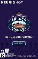 French Market Medium Dark Roast and Chicory Single Serve Cups Coffee, 12 Count (Pack of 6) N5