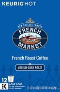 French Market Medium Dark Roast and Chicory Single Serve Cups Coffee, 12 Count (Pack of 6) N13