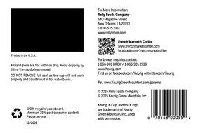 French Market Medium Dark Roast and Chicory Single Serve Cups Coffee, 12 Count (Pack of 6) N16