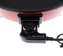 Deni 13 Inch Nonstick Round Skillet with Glass Lid - Red N2