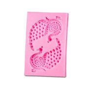 Mr.S Shop DIY Mini Peacock Design Silicone Mold Fondant Candy Chocolate Biscuit Mold Cake Decoration Tools N2