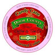 Door County Coffee Single Serve Cups for Keurig Brewers (Candy Cane, 12 Count) N12