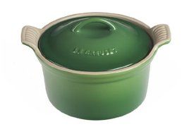 Le Creuset Heritage Stoneware 18oz. Covered Cocotte, Fennel