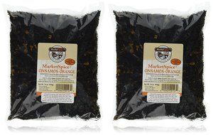 MarketSpice Cinnamon Orange Tea, 1 lb Bags in a BlackTie Box (Pack of 2)