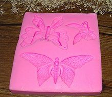 Design 296 3 Butterflies Shape Silicone 3D Fondant Cake Mold ,Cake Decoration Tool,Food Grade Material N3