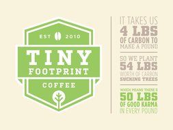 Tiny Footprint Coffee Organic Dark Roast Whole Bean Coffee, 3-Pound Bag N2