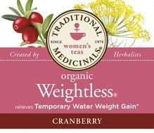 Traditional Medicinals Organic Weightless Cranberry Tea, 16 Tea Bags N6