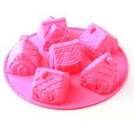 Cyqun(TM) Cute House Shape Silicone Cake Mold