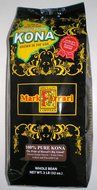 100% Pure Kona Coffee-Medium-Dark Roast Whole Bean, 2 LB Bag