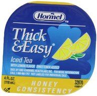 Drink Thick &amp; Easy Iced Tea Honey Consistency Portion Control Cups 24 Case 4 Ounce