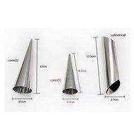 Mangocore 3pcs/lot Stainless steel spiral tube (anode) spiral baked croissants DIY essential Horn baking cake... N2