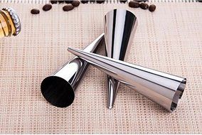 Mangocore 3pcs/lot Stainless steel spiral tube (anode) spiral baked croissants DIY essential Horn baking cake... N11