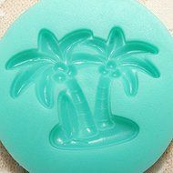 3D Silicone Coconut Palm Cake Mold Fondant Sugar Decoration N4
