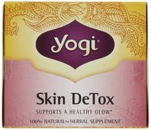 Yogi Skin DeTox Tea, Soothing Rose Hibiscus, 16 Tea Bags (Pack of 6) N5