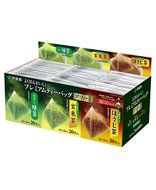 Itoen - Premium Tea Bag Set 60 packs : Ryokucha (Sencha Green tea), Houjicha, Genmaicha per 20 bags
