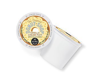 Donut Shop Vanilla Cream Puff Coffee Keurig K-Cups, 18 Count