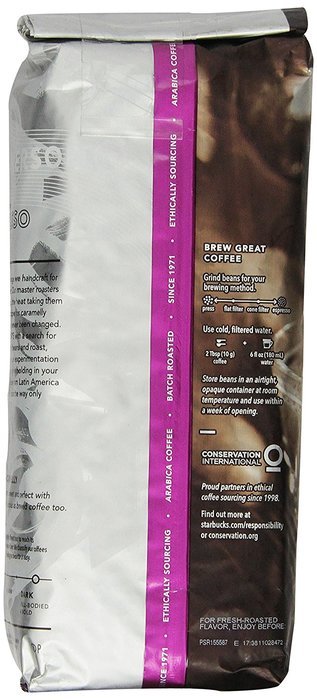 Starbucks Espresso Roast, Whole Bean Coffee (1lb) N2
