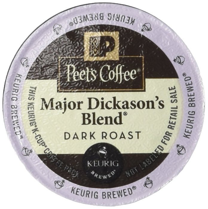 Peet's Coffee Major Dickasons Single Cup Capsule, 96-Count (6 boxes of 16 count each)
