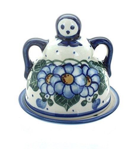 Polish Pottery Primrose Small Cheese Lady