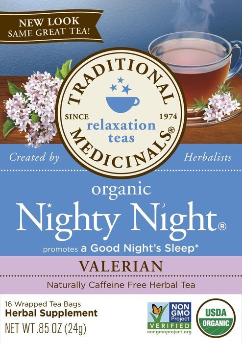 Traditional Medicinals Organic Nighty Night Valerian Tea, 16 Tea Bags N2