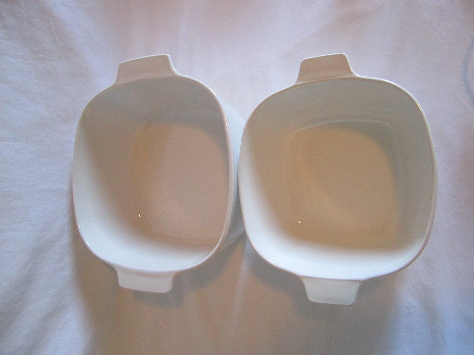 4 PIECE SET - Vintage Corning Ware Cornflower Blue Covered Casserole Baking Dishes N2