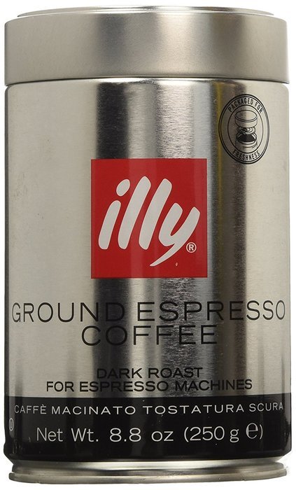 illy Ground Espresso Dark Roast Coffee, Pack of 2