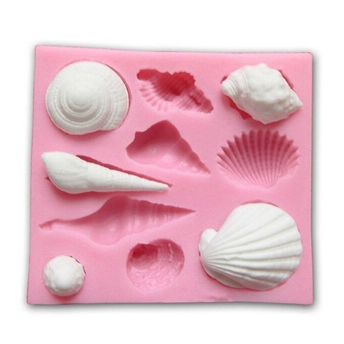 Bhbuy 3d Cake Mold Animal Shell Fondant Chocolate Decor Mould DIY Baking Silicone Tool