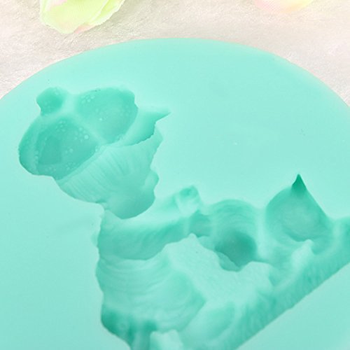 Kid And Dog Cake Mold Silicone Handmade Soap Mold N3