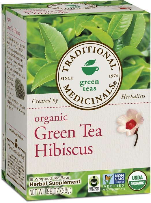 Traditional Medicinals Organic Green Tea Ginger Tea, 16 Tea Bags (Pack of 6) N17