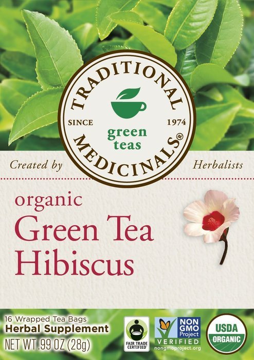 Traditional Medicinals Organic Green Tea Ginger Tea, 16 Tea Bags (Pack of 6) N18